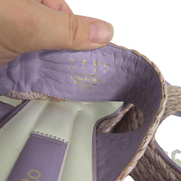 Franco Sarto‎ Women's Costa Raffia Slip-on Block Heels Platform Shoes Size 10 US - Picture 9 of 10